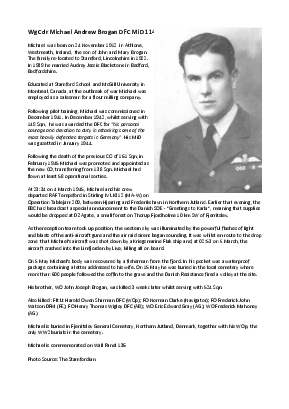 A preview of a PDF biography for Brogan, Michael Andrew